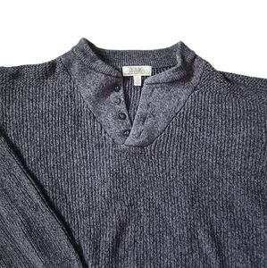 Cabela's Grey Cotton Pullover Sweater Men's Size L